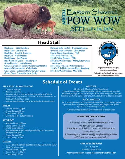 ESTOO Powwow Event Flyer